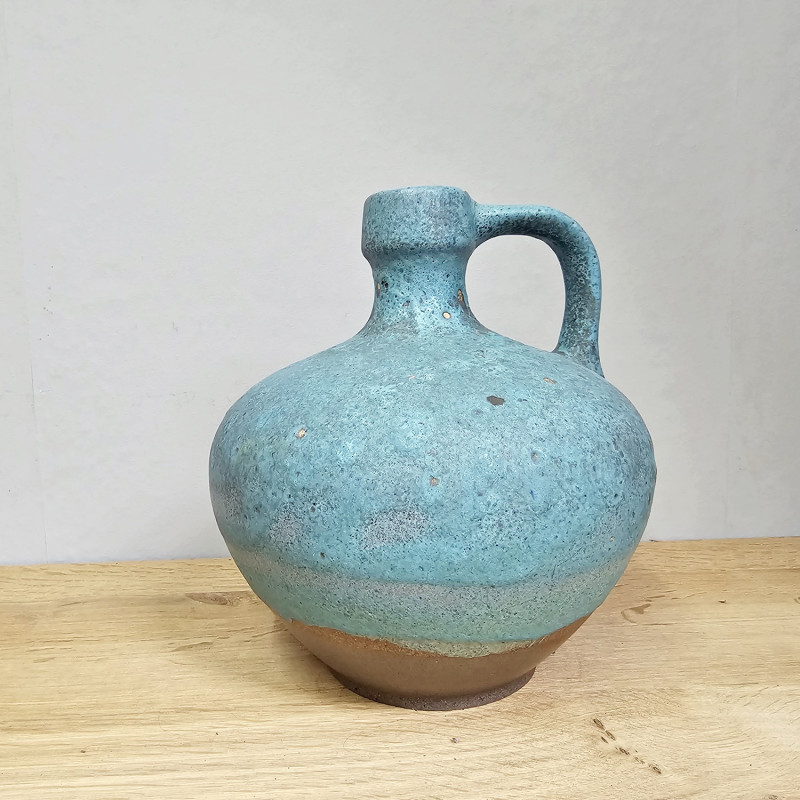 Ruscha Vase Form 340, azurblau , Entwurf Kurt Tschörner, 60er Jahre