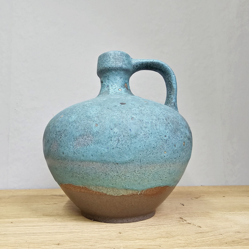 Ruscha Vase Form 340, azurblau , Entwurf Kurt Tschörner, 60er Jahre