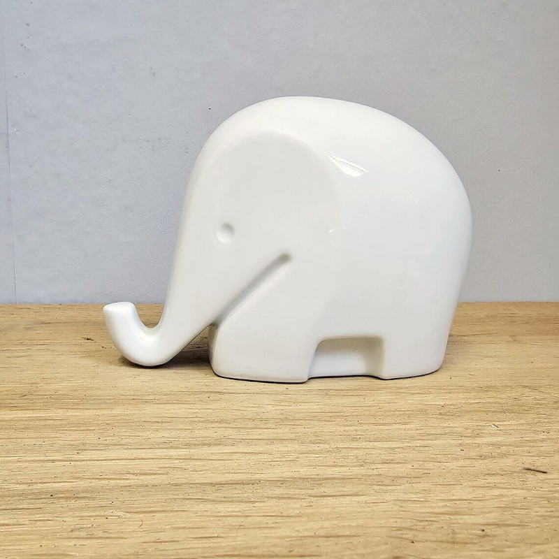 Drumbo Elefant Spardose aus Porzellan – Hoechst, Bernd Diefenbach 1972