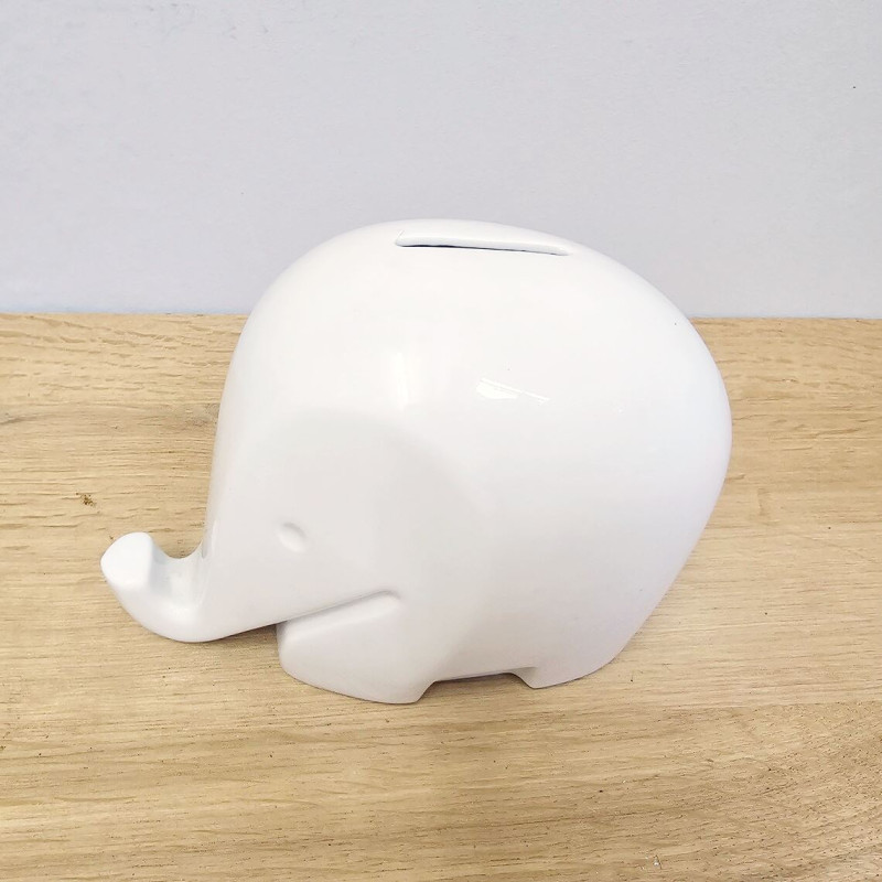 Drumbo Elefant Spardose aus Porzellan – Hoechst, Bernd Diefenbach 1972