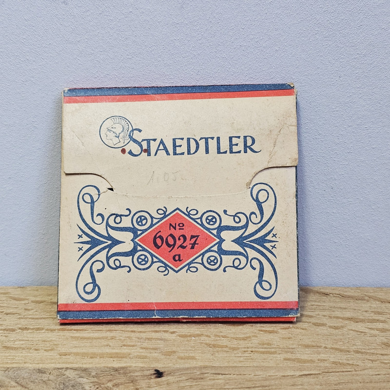 STAEDTLER Mars – lithographed colored pencil box No. 6927 a, tennis motif, c. 1920s/30s