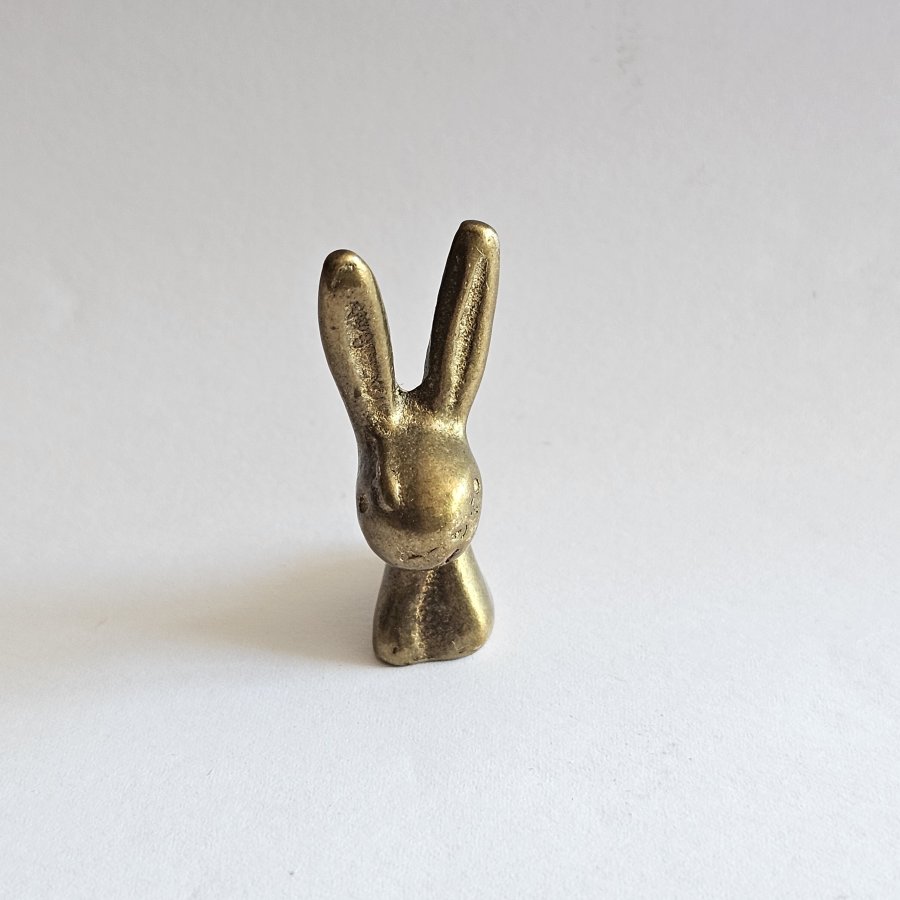 Walter Bosse Hase– Messingminiatur / Setzkastenfigur