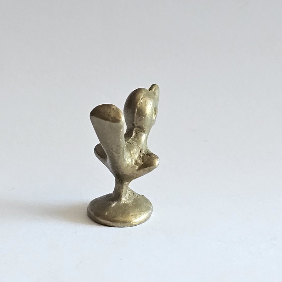 Walter Bosse Vogel – Messingminiatur / Setzkastenfigur