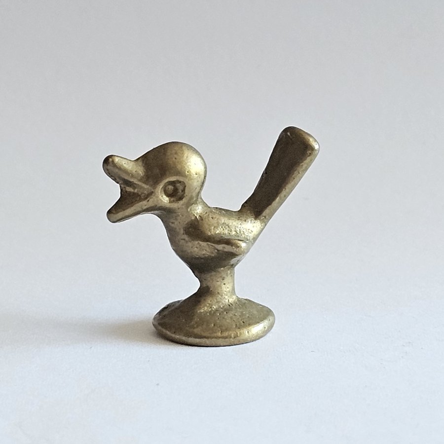 Walter Bosse Vogel – Messingminiatur / Setzkastenfigur