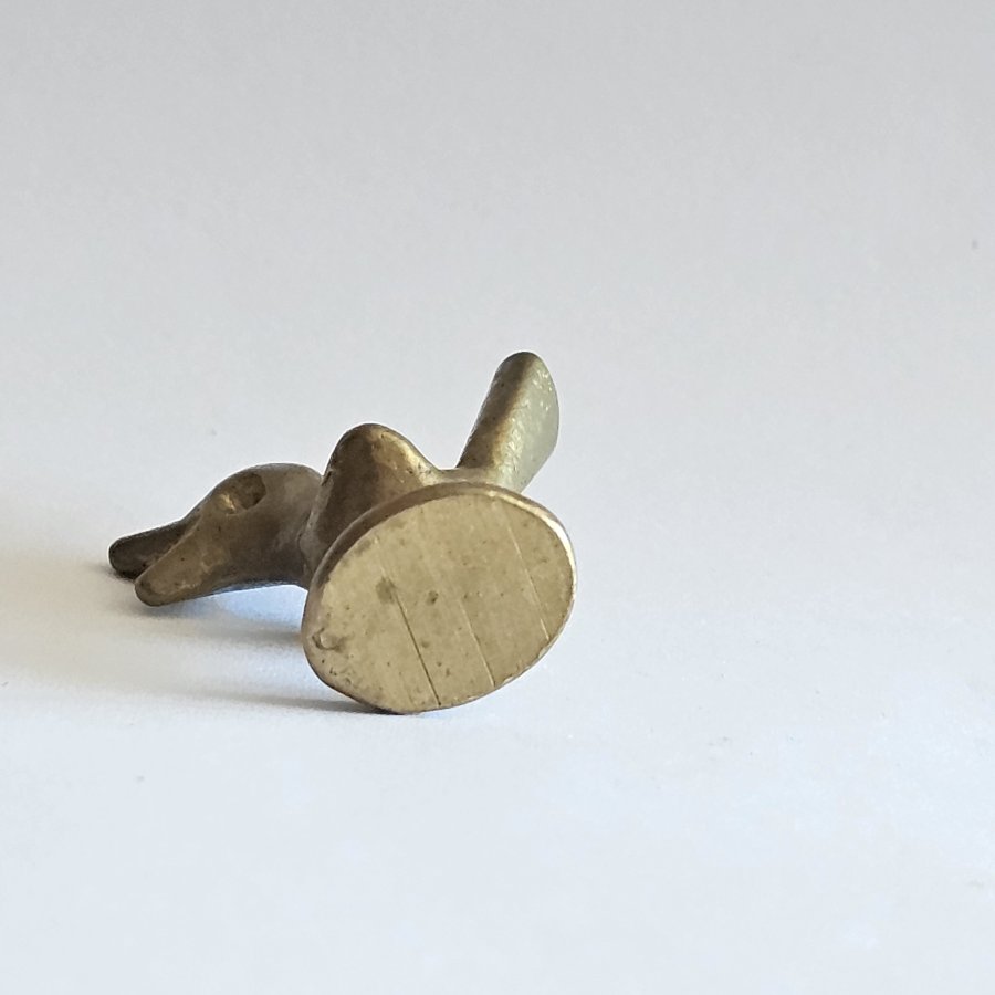 Walter Bosse Vogel – Messingminiatur / Setzkastenfigur