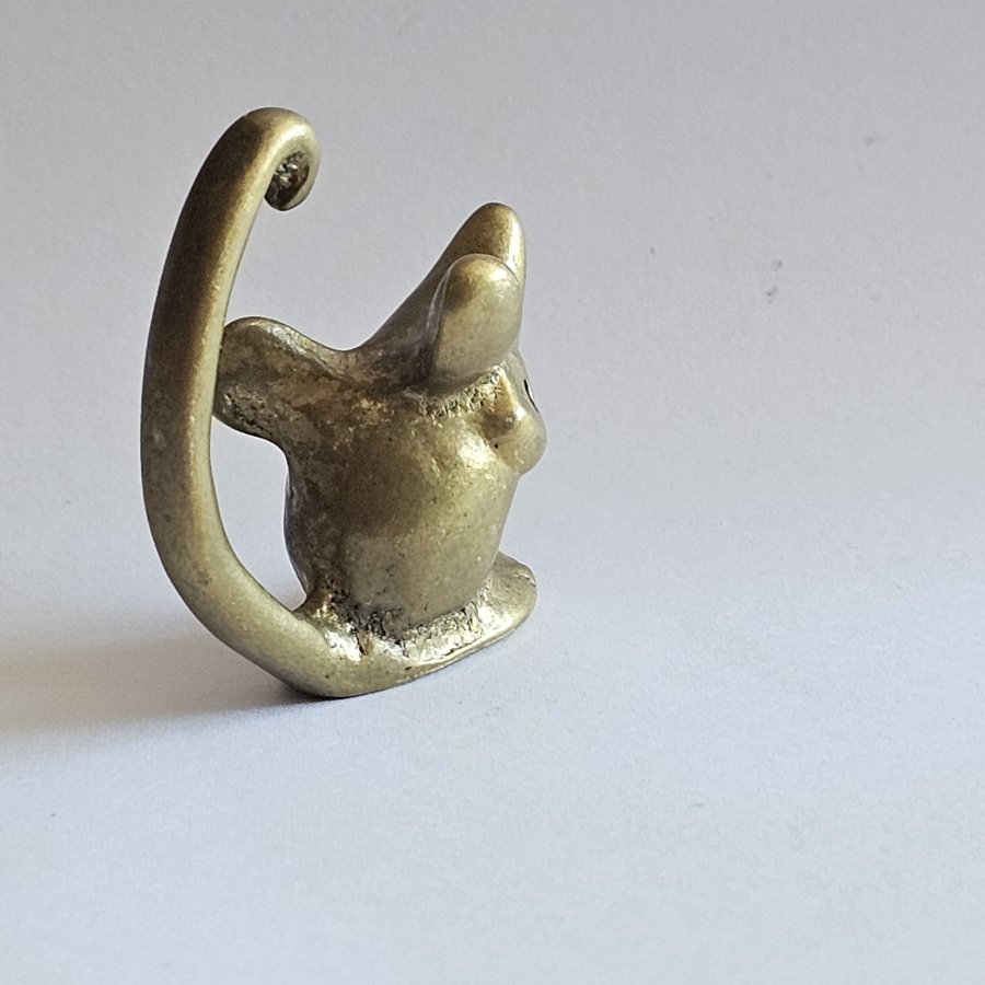 Walter Bosse Maus aus Messing – Vintage Miniatur