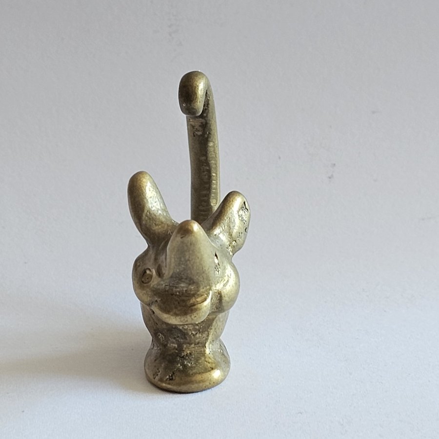 Walter Bosse Maus aus Messing – Vintage Miniatur