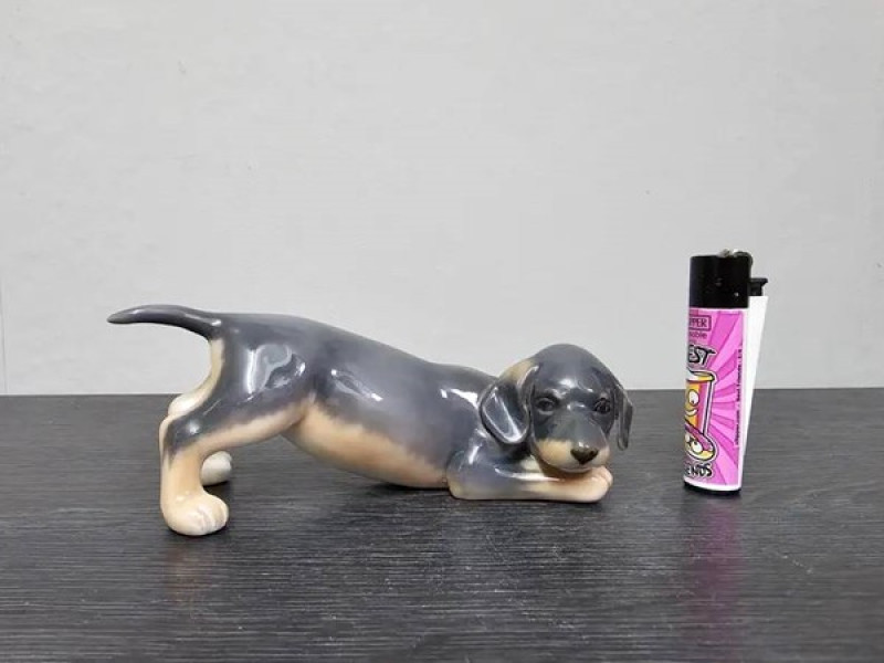 Royal Copenhagen ceramic dachshund