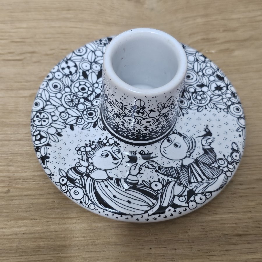 Rosenthal studio-linie Kerzenhalter Frühling Bjørn Wiinblad Die Jahreszeiten 70er Jahre