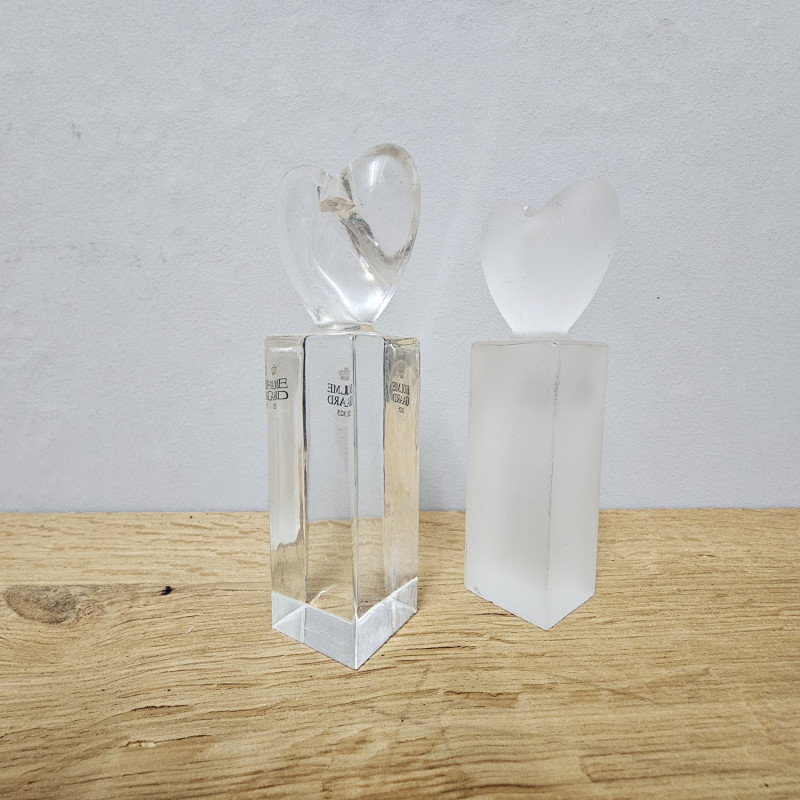 2 Holmegaard Herz-Kerzenhalter , Anja Kjær „Hearts & Roses“, ca. 2003