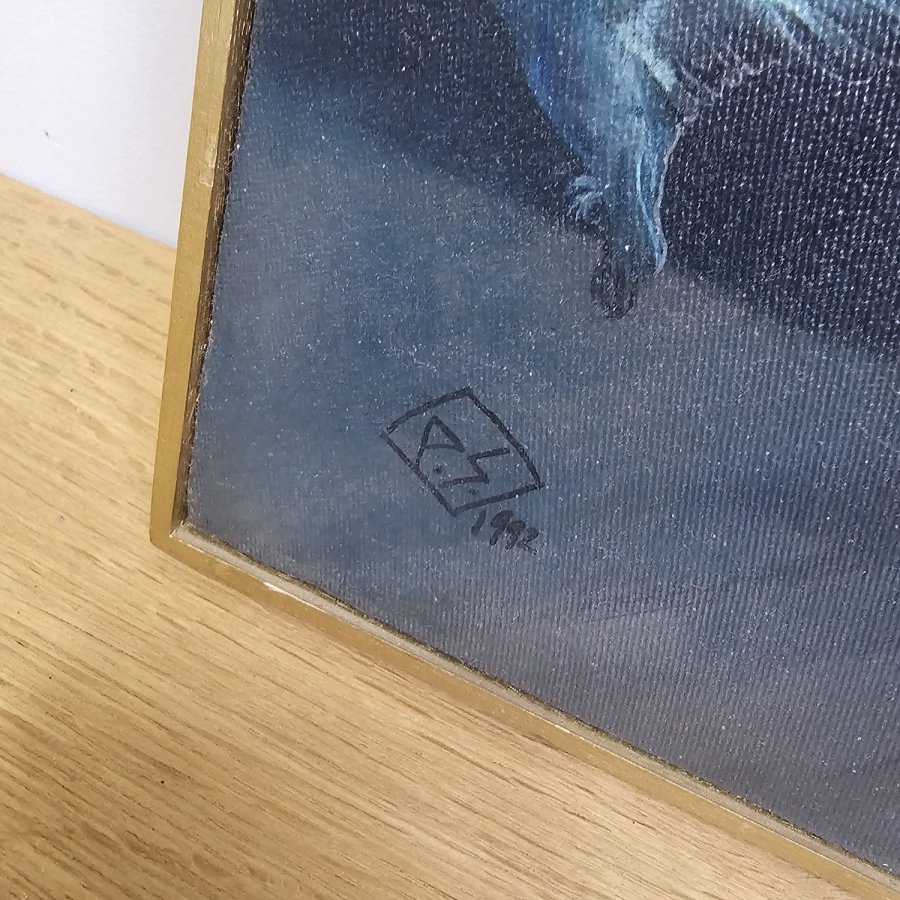 Petronella Sirbu „Die Vögel“ – Öl auf Leinwand, 1992 – kanadische Künstlerin