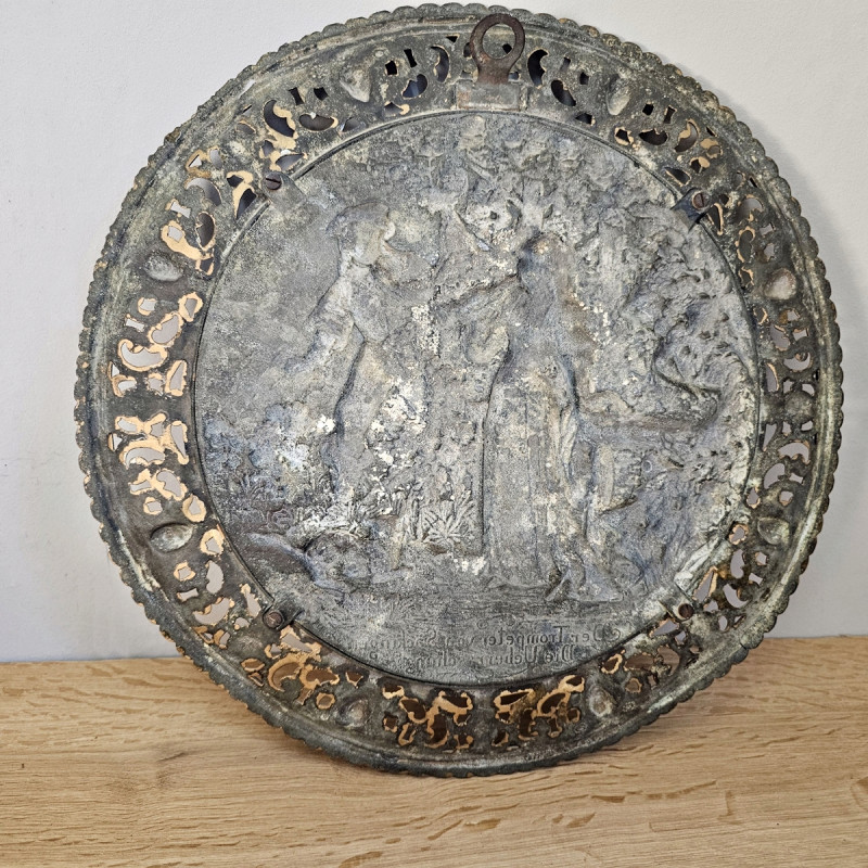 Relief  Plate “Trumpeter of Säckingen – The Surprise