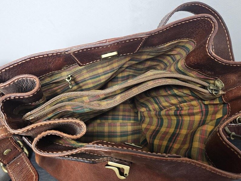 The Bridge Vintage Leather Bag | Italian Luxury Bucket Bag in Boho