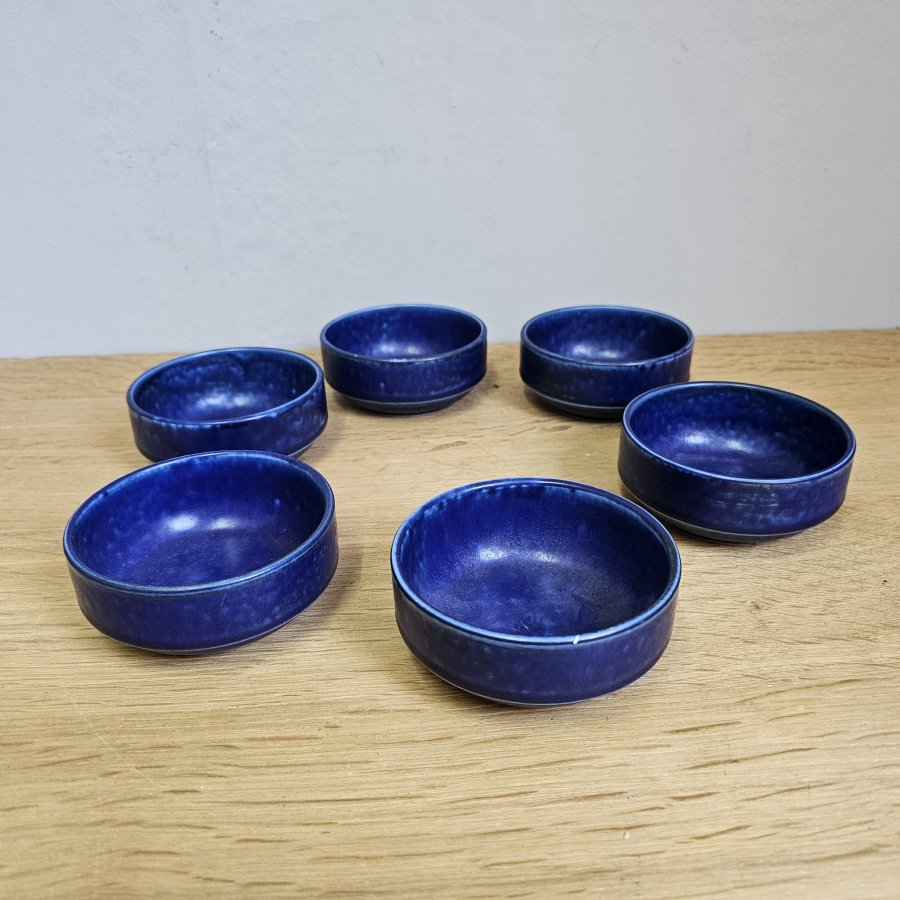 Set of 6 Langenthal Suisse Ocean Blue Dessert Bowls – 1970s Swiss Design - Kopie