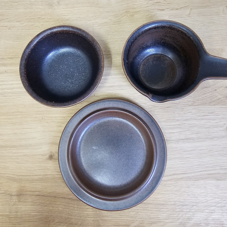 Arabia Finland Ruska – 3-piece breakfast set by Ulla Procopé, 1960s/70s