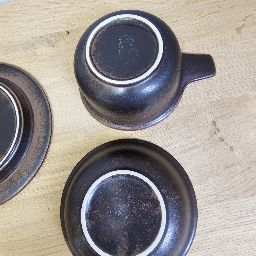 Arabia Finland Ruska – 3-piece breakfast set by Ulla Procopé, 1960s/70s