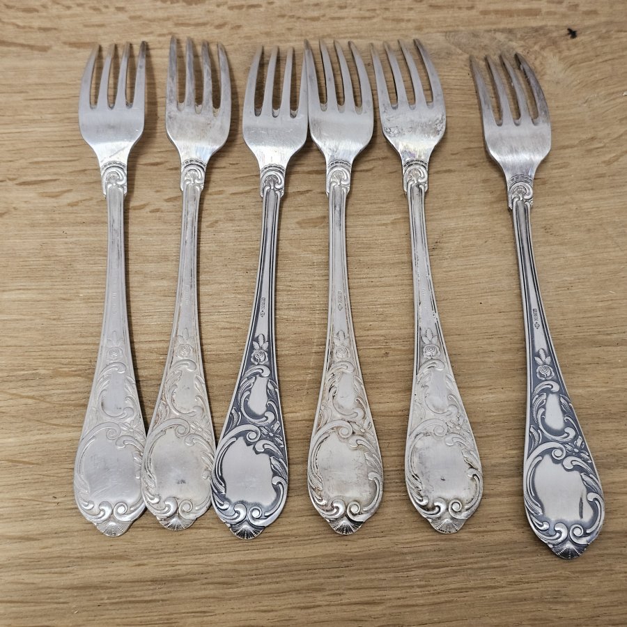 Antikes HALISO Solingen Tafelbesteck – Jugendstil Art Déco, 100er Silberauflage