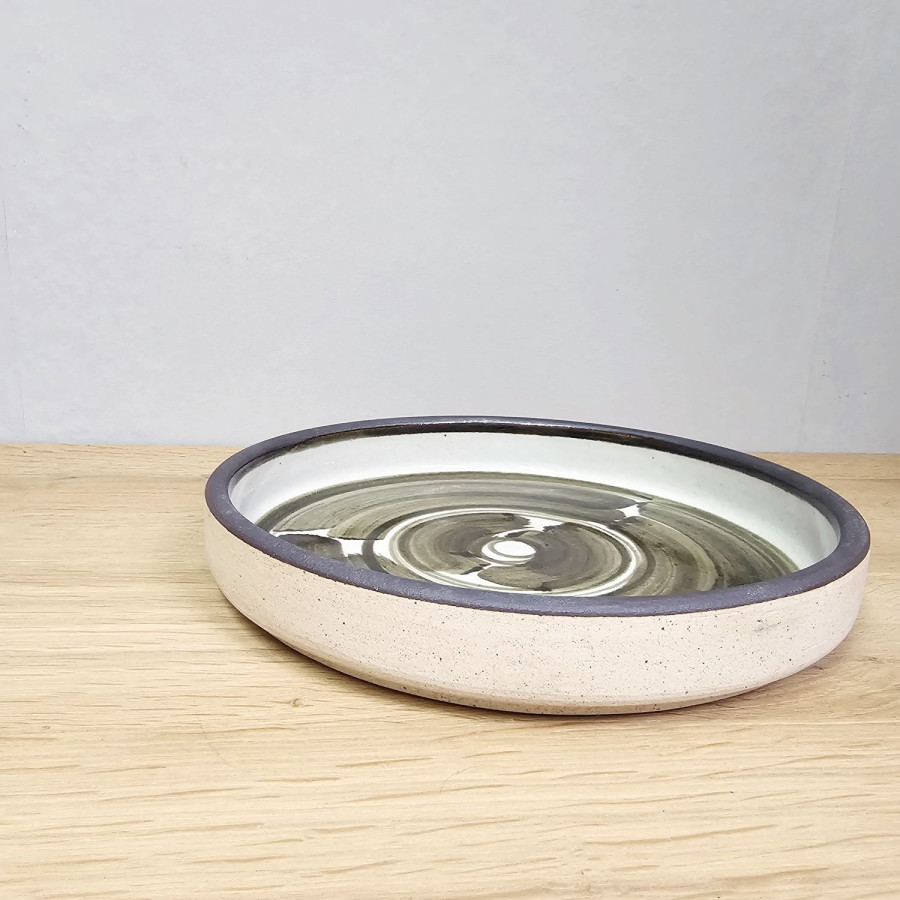 Hanne Stentøj Dänemark · Keramikschale · 26 cm · 1970er · MIdcentury Modern