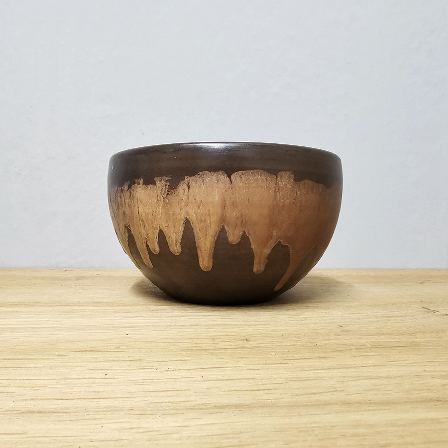 Judi Kunst Denmark · Ceramic Bowl with Drip Glaze · 1970s