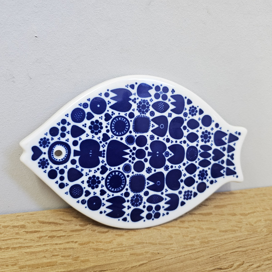 Porsgrund Serving Board / Wall Hanging “Fish” – Arne Lindaas – Norway 1960s/70s