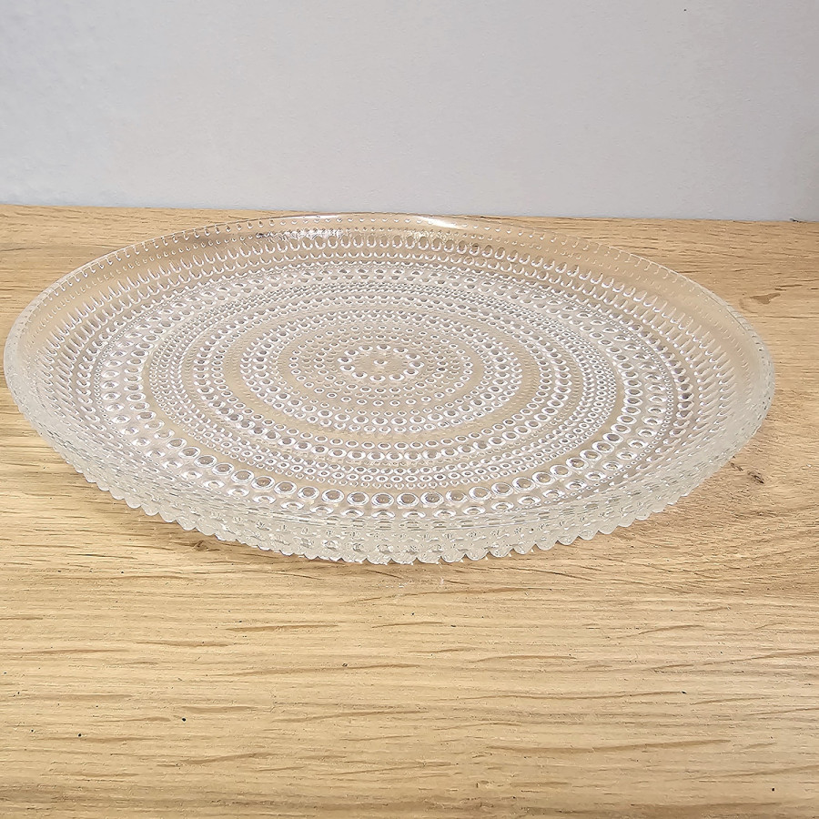 Iittala Tauperle Gebäckteller 25 cm Transparent Kastehelmi