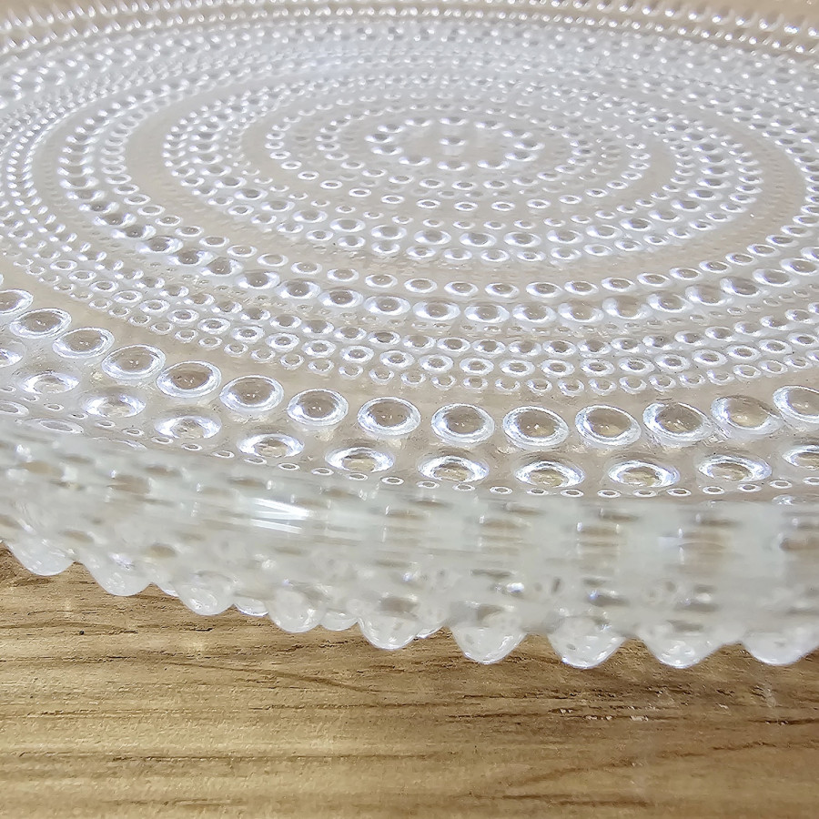 Iittala Tauperle Gebäckteller 25 cm Transparent Kastehelmi
