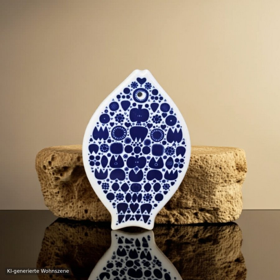 Porsgrund Serving Board / Wall Hanging “Fish” – Arne Lindaas – Norway 1960s/70s