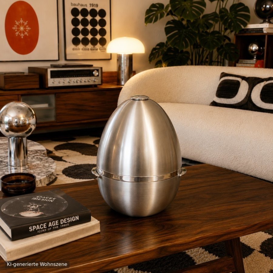 Guido Galbiati Milano Space Age Bar Set / Egg Ice Bucket Model 0413 – Italy 1960s/70s