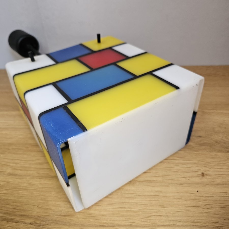 Postmodern Pendant Lamp in Piet Mondrian Style – Memphis Era, 1980s