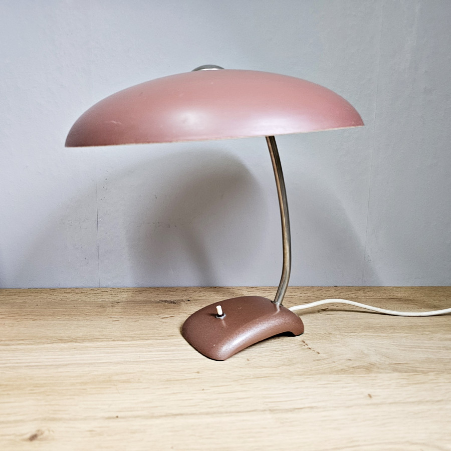 Große Vintage Arbeitsleuchte,  Schreibtischleuchte 50er Jahre, Helo ? Mushroomlampe, Industriedesign