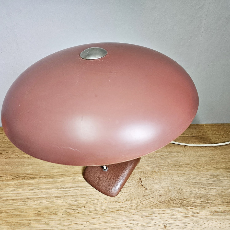 Große Vintage Arbeitsleuchte,  Schreibtischleuchte 50er Jahre, Helo ? Mushroomlampe, Industriedesign