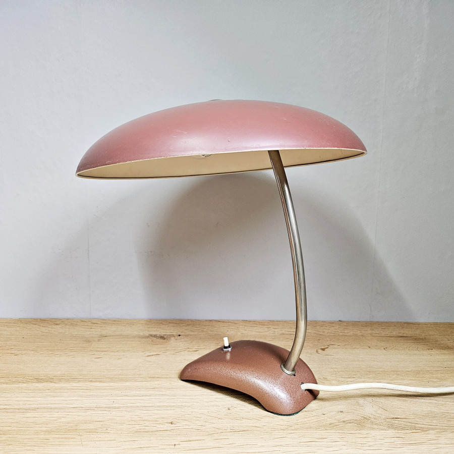 Große Vintage Arbeitsleuchte,  Schreibtischleuchte 50er Jahre, Helo ? Mushroomlampe, Industriedesign