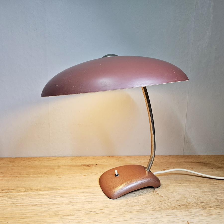 Große Vintage Arbeitsleuchte,  Schreibtischleuchte 50er Jahre, Helo ? Mushroomlampe, Industriedesign