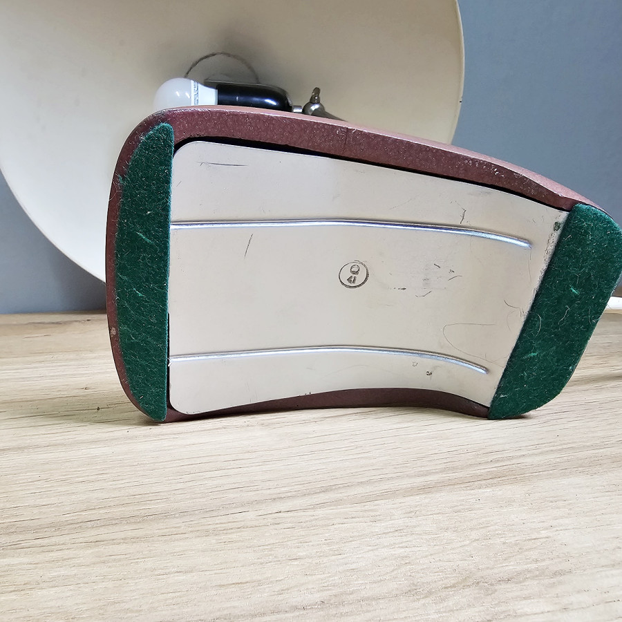 Große Vintage Arbeitsleuchte,  Schreibtischleuchte 50er Jahre, Helo ? Mushroomlampe, Industriedesign