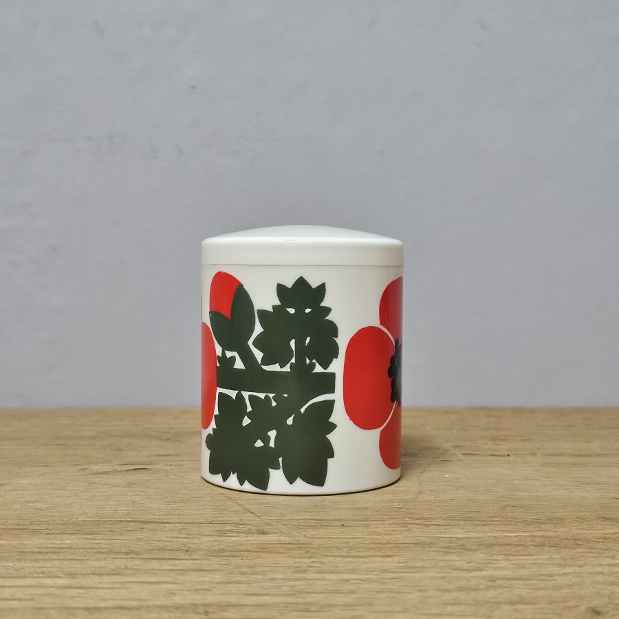 Laurids Lønborg Vorratsdose • Klatschmohn Dekor • Danish Melamin 70er
