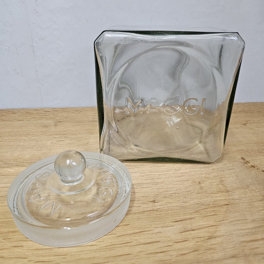 Großes Vintage MAGGI Vorratsglas mit Glasdeckel – ca. 5 Liter