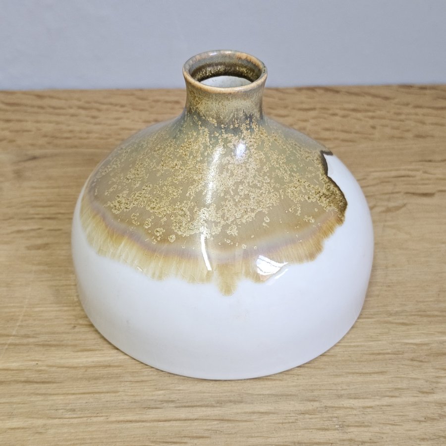 Sgrafo Modern Vase 1970/11 Germany Peter Müller 60er 70er Jahre Kristallglasur