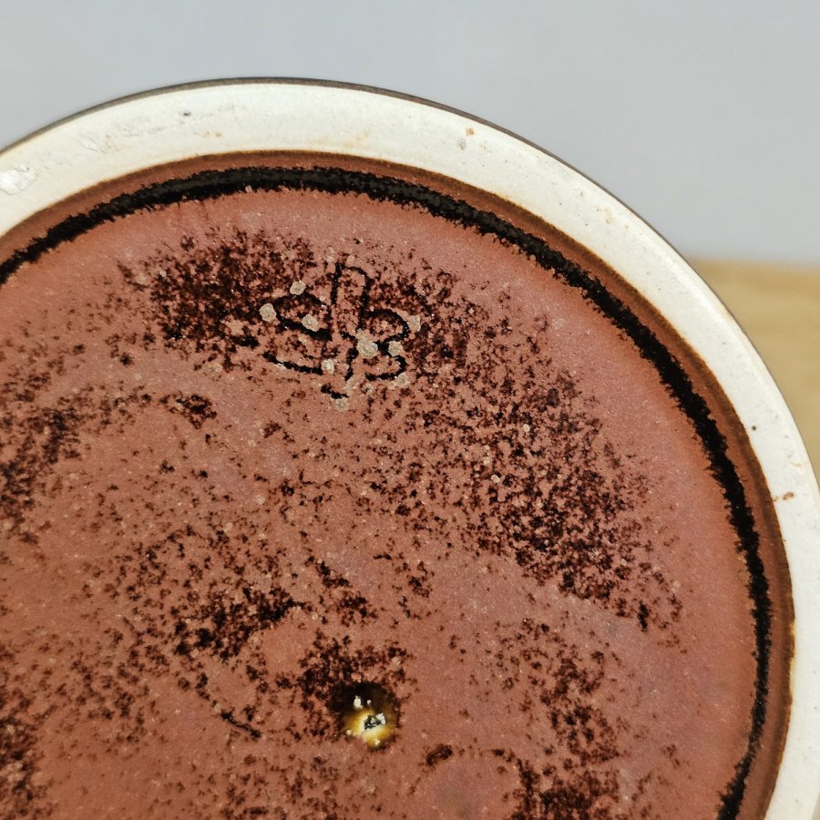 Barbara Stehr Studio Keramik Vase 13 cm 70er/80er signiert