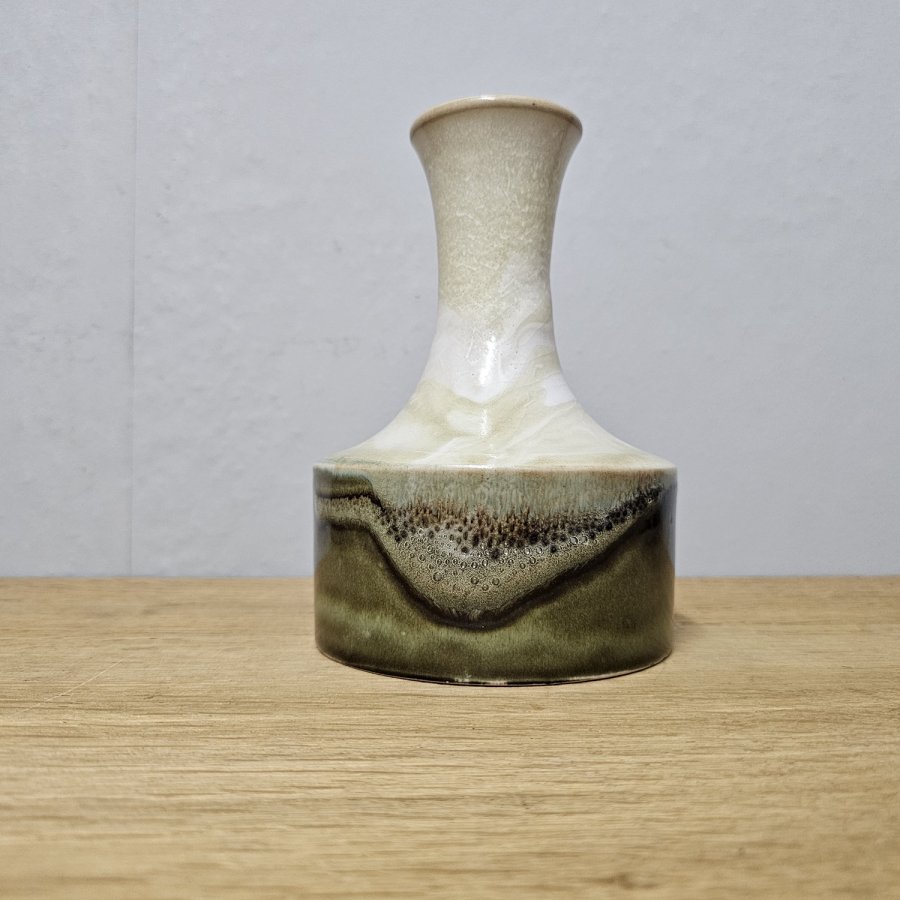 Barbara Stehr Studio Keramik Vase 20 cm 70er/80er Laufglasur