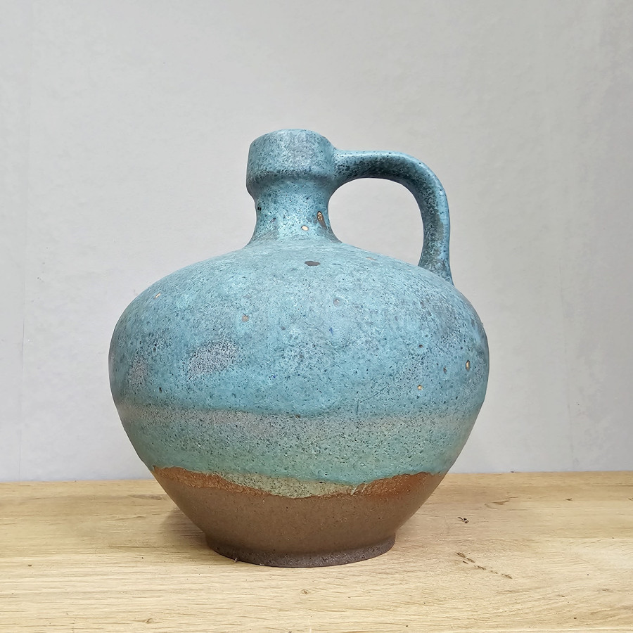 Ruscha Vase Form 340, azurblau , Entwurf Kurt Tschörner, 60er Jahre