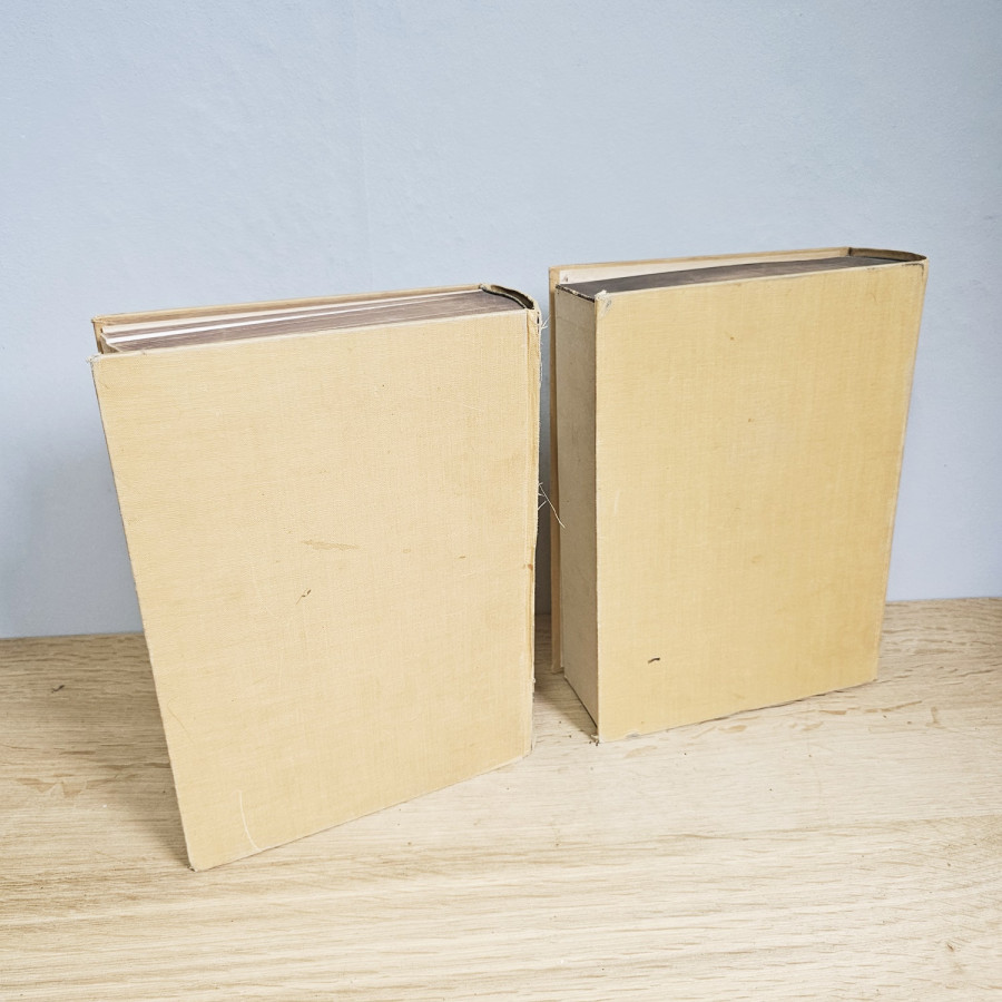 Großes Textil-Handbuch, Benno Marcus, 2 Bände mit Stoffproben, 2. Auflage um 1928