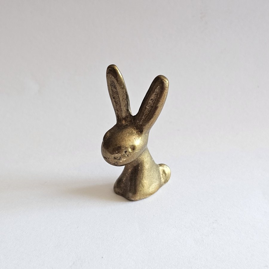 Walter Bosse Hase– Messingminiatur / Setzkastenfigur