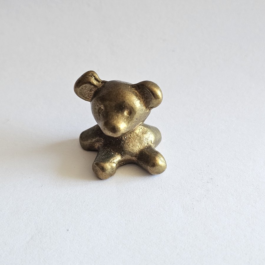 Walter Bosse Bär / Teddy – Messingminiatur, 1,6 cm