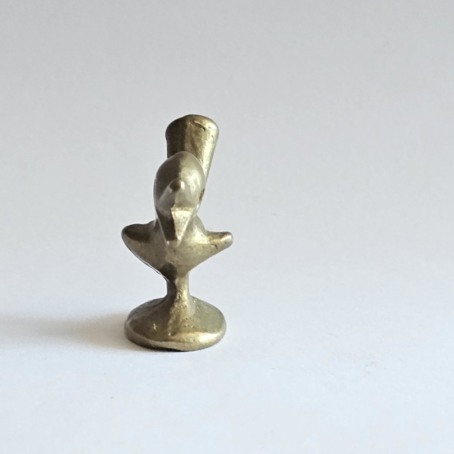 Walter Bosse Vogel – Messingminiatur / Setzkastenfigur