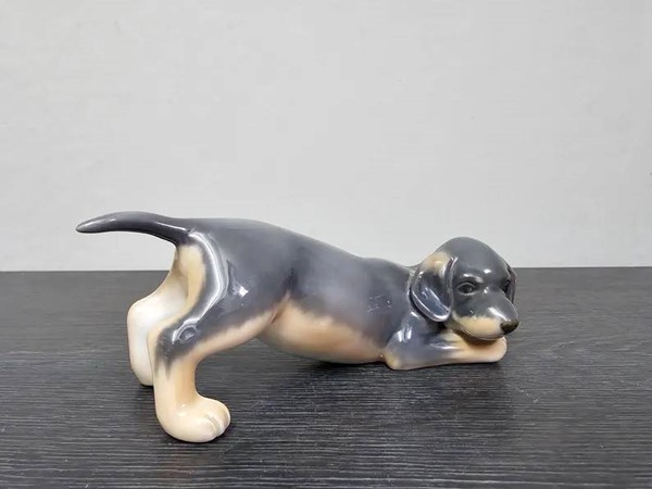 Royal Copenhagen ceramic dachshund