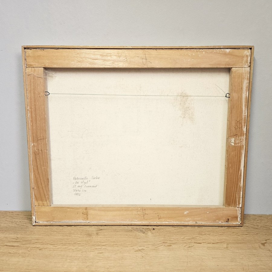 Petronella Sirbu „Die Vögel“ – Öl auf Leinwand, 1992 – kanadische Künstlerin