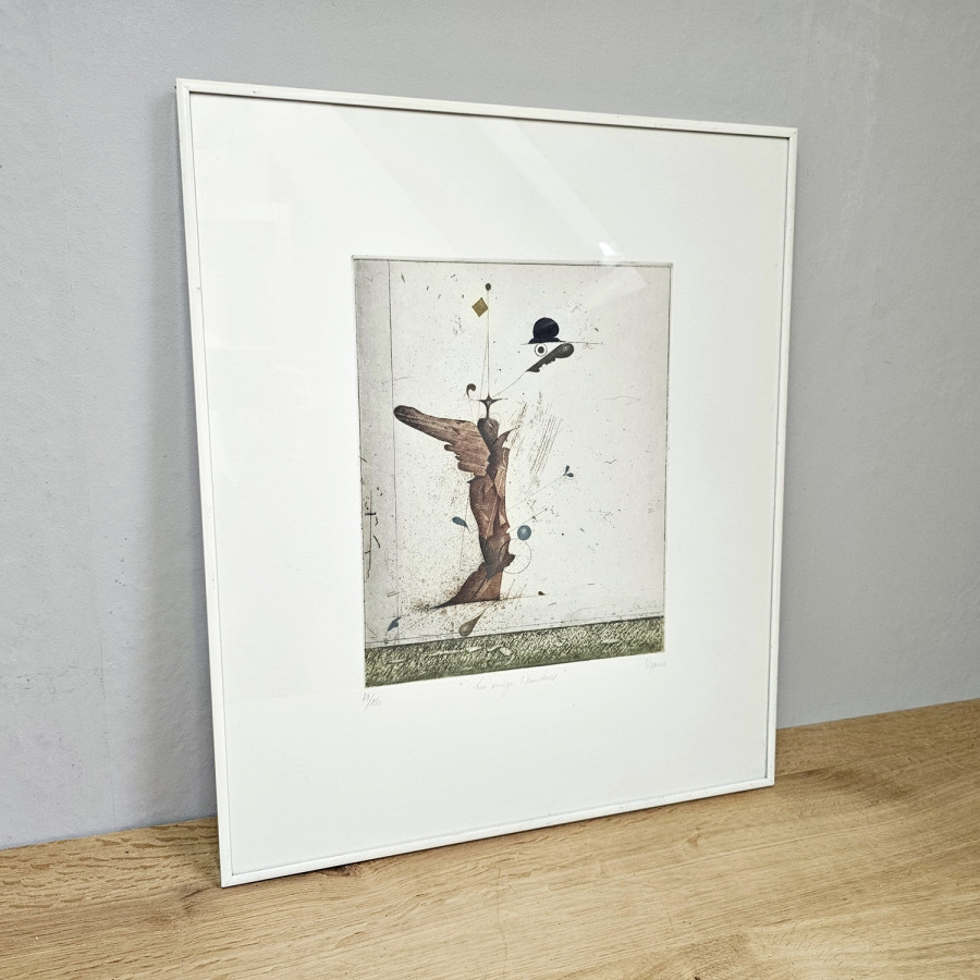 Josef Werner – Radierung „Der ewige Wanderer“ (handsigniert, Büttenpapier, Nr. 47/150, gerahmt) - Kopie