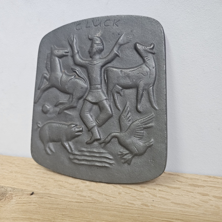 Seibel Guss Wandplatte Glück
