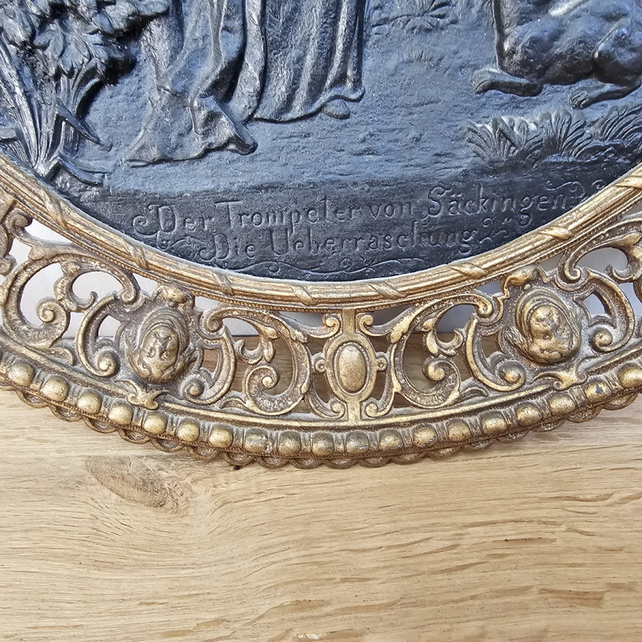 Relief  Plate “Trumpeter of Säckingen – The Surprise