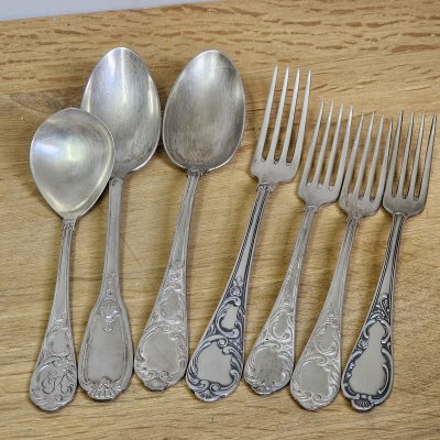 Vintage Besteck -Konvolut HALISO versilbert 100 – Shabby Chic, Deko, DIY